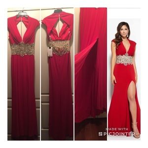 NWT Mac Duggal Red Gown size 6